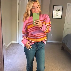 Cute pink cozy sweater :)!